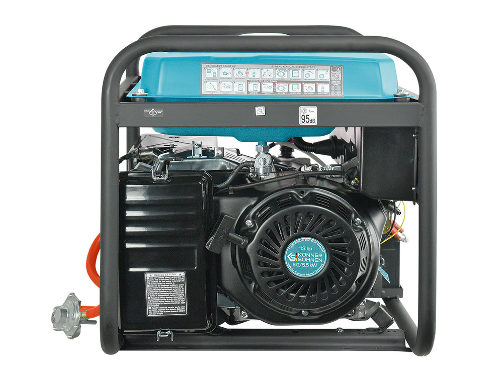 Generador híbrido de gasolina y gas "Könner & Söhnen" KS 7000E G