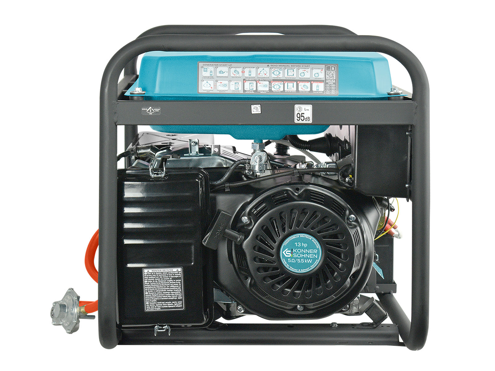 LPG/Benzine Generator "Könner & Söhnen" KS 7000E G