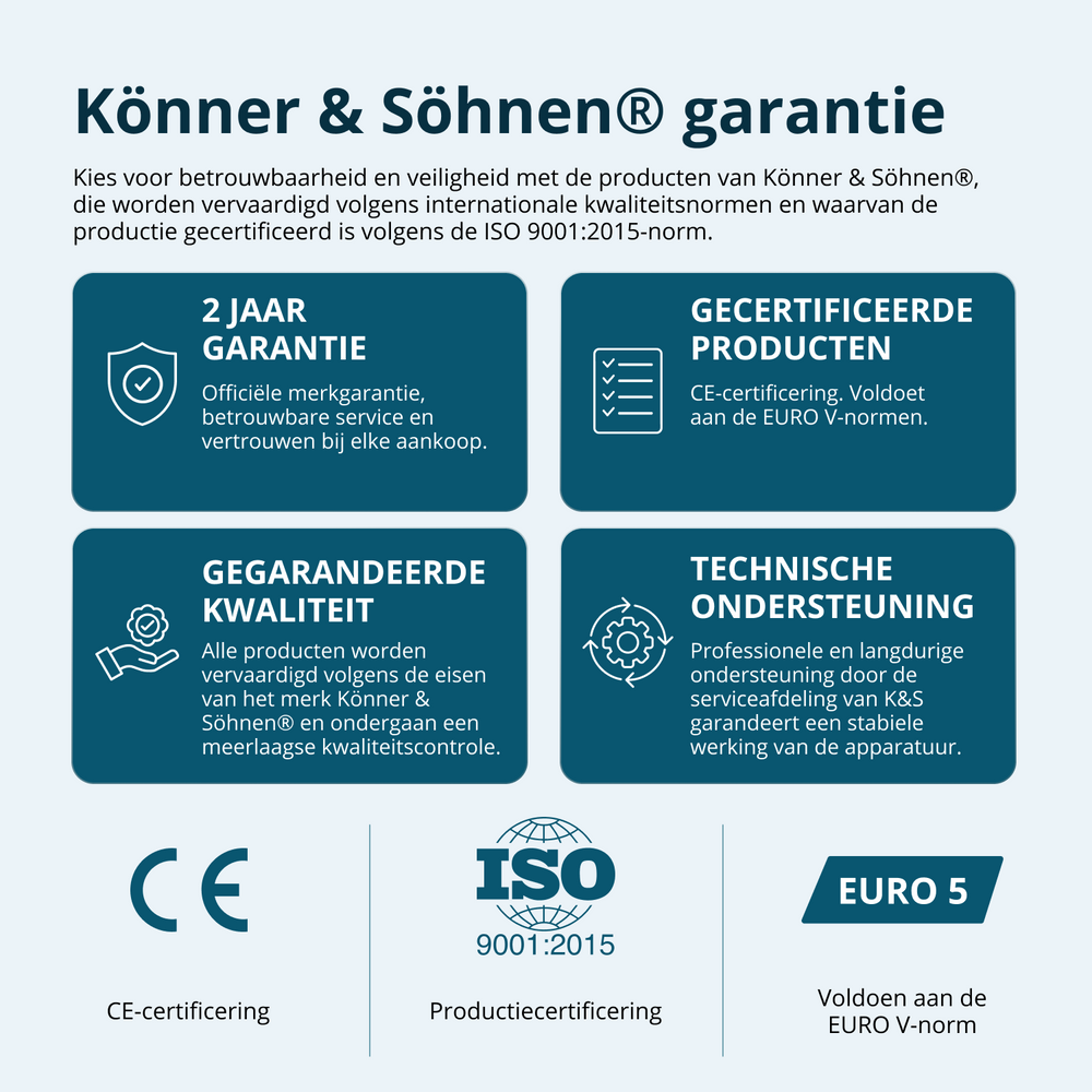 Benzínový generátor „Könner & Söhnen“ KS 15-1E ATSR