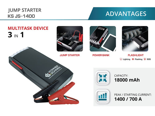 Booster de batterie voiture KS JS-1400