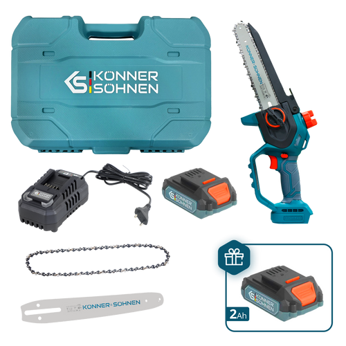 Akku-Mini-Kettensäge KS MCS20V-8 Case PLUS
