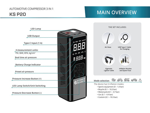Batteridriven kompressor KS P20