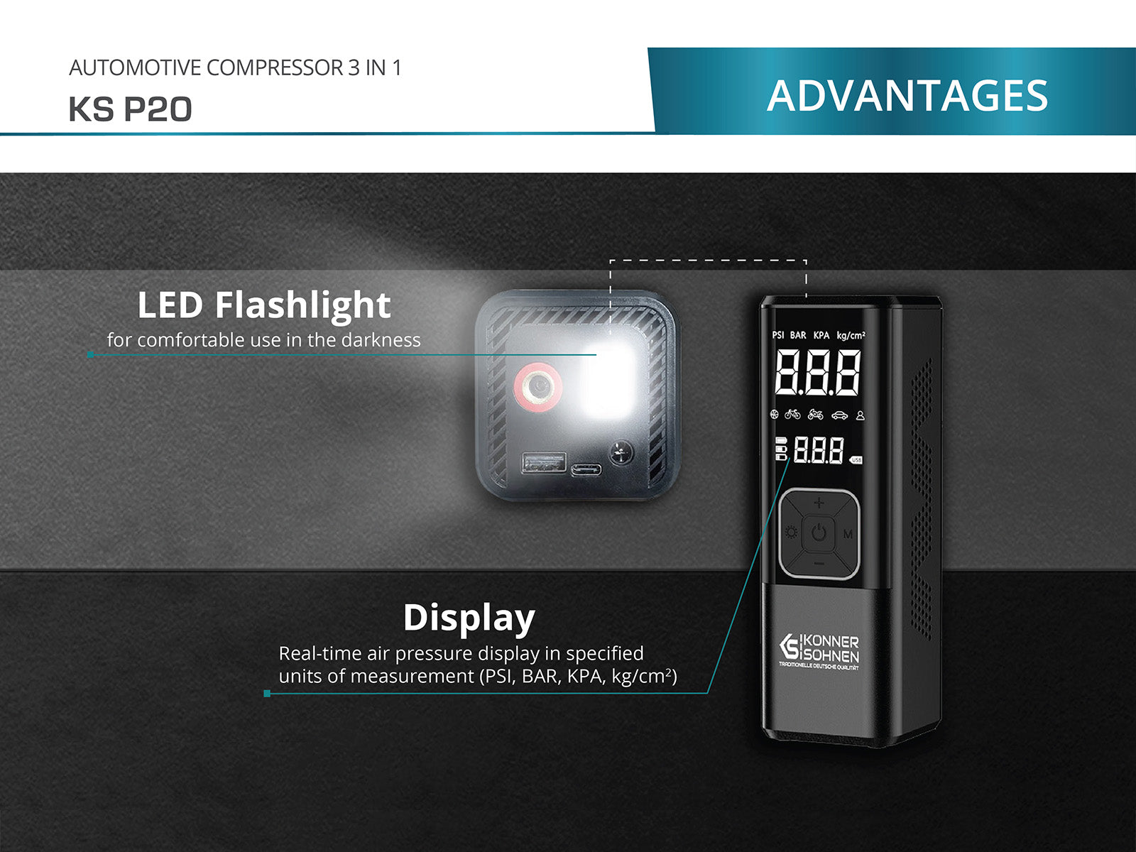 Batterij-aangedreven compressor KS P20