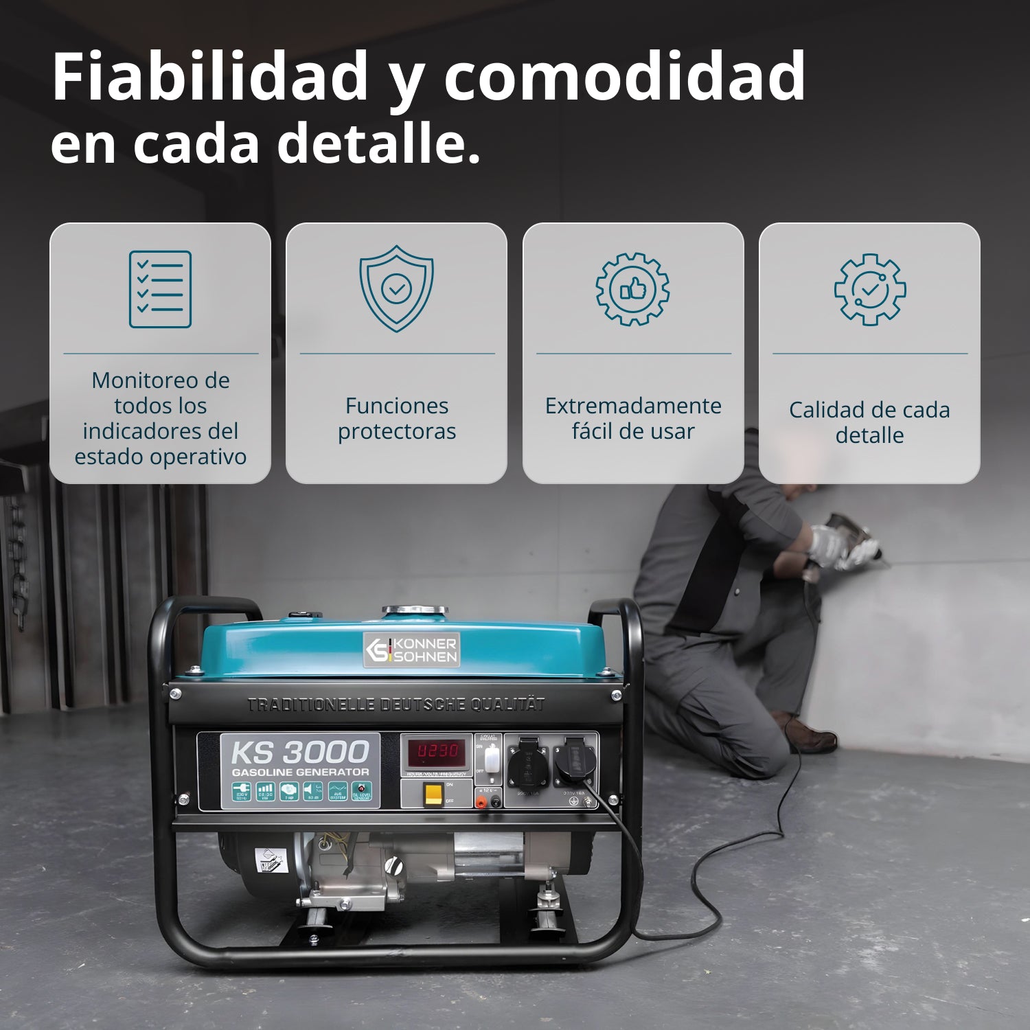 Generador de gasolina "Könner & Söhnen" KS 3000