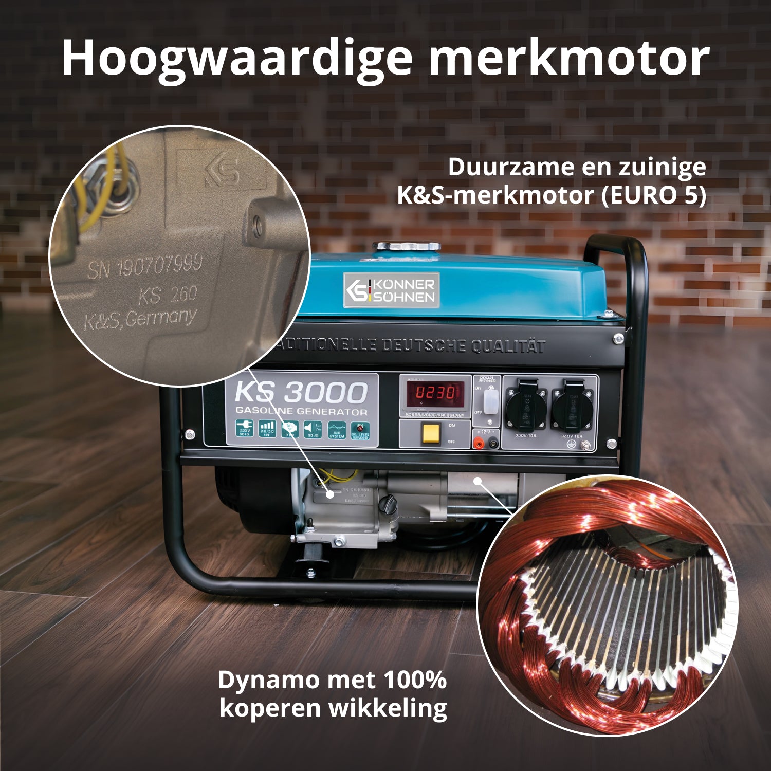 Bensinaggregat "Könner & Söhnen" KS 3000