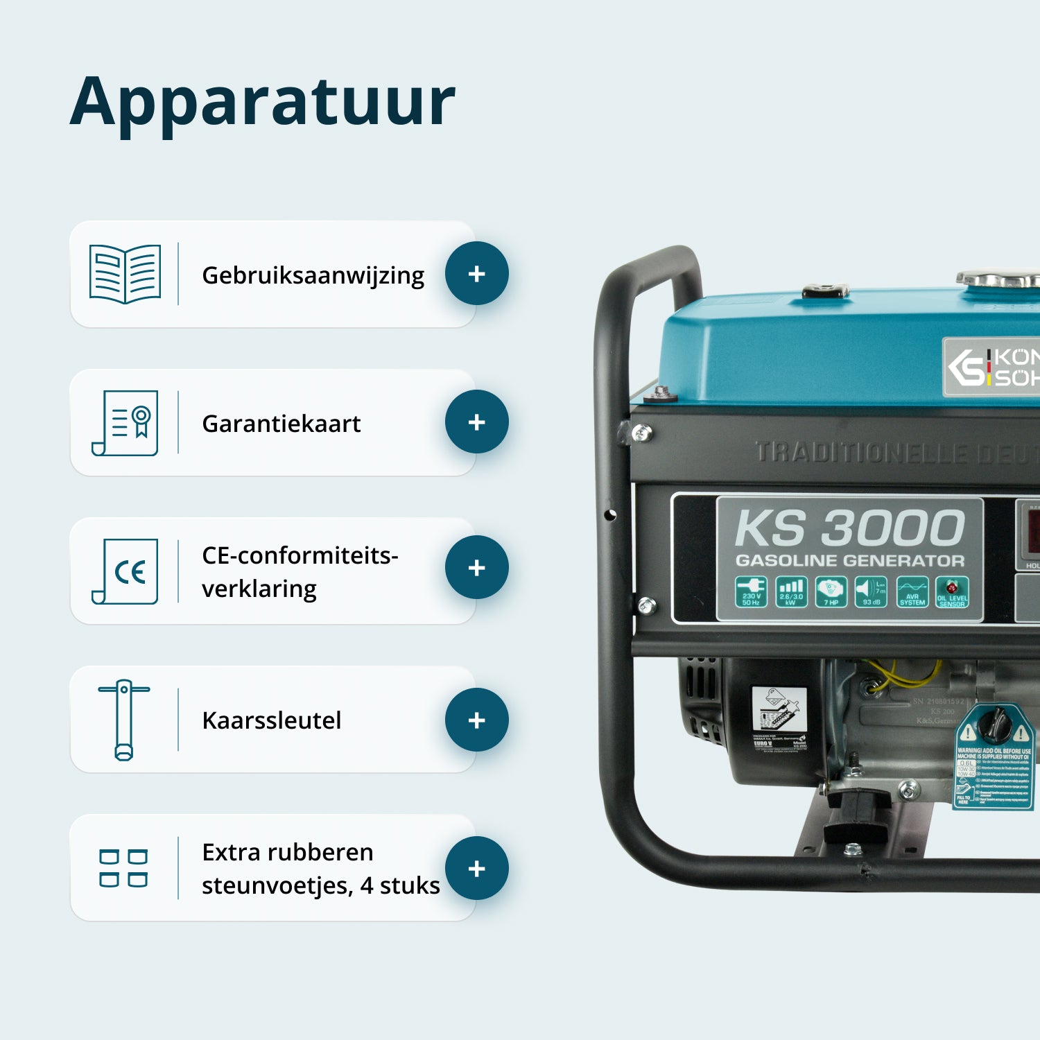 Bensinaggregat "Könner & Söhnen" KS 3000
