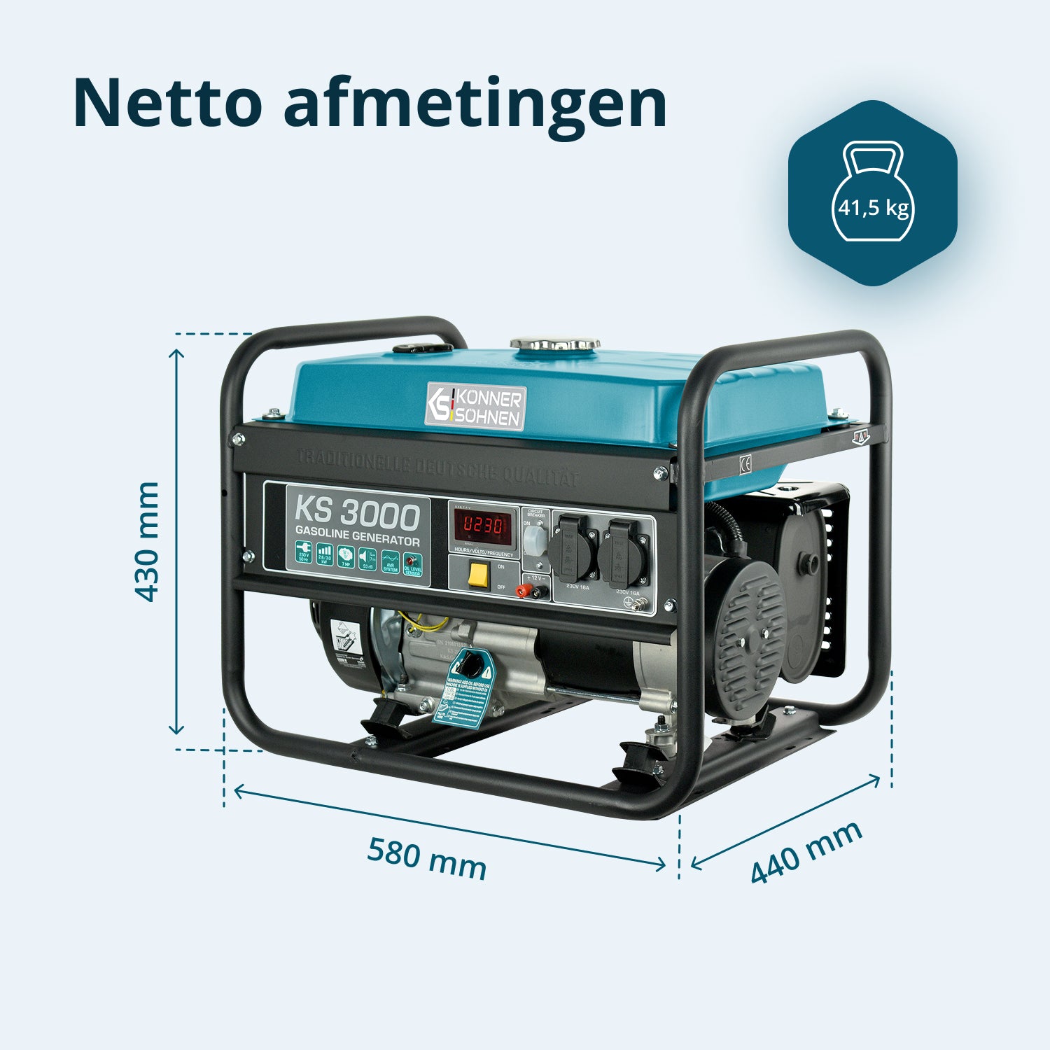 Bensinaggregat "Könner & Söhnen" KS 3000