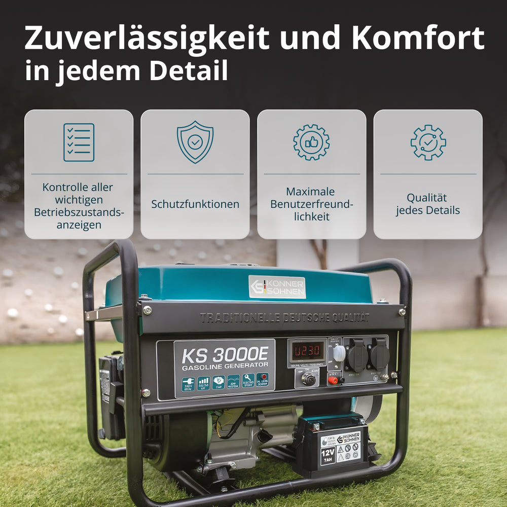 Benzin-Generator "Könner & Söhnen" KS 3000E