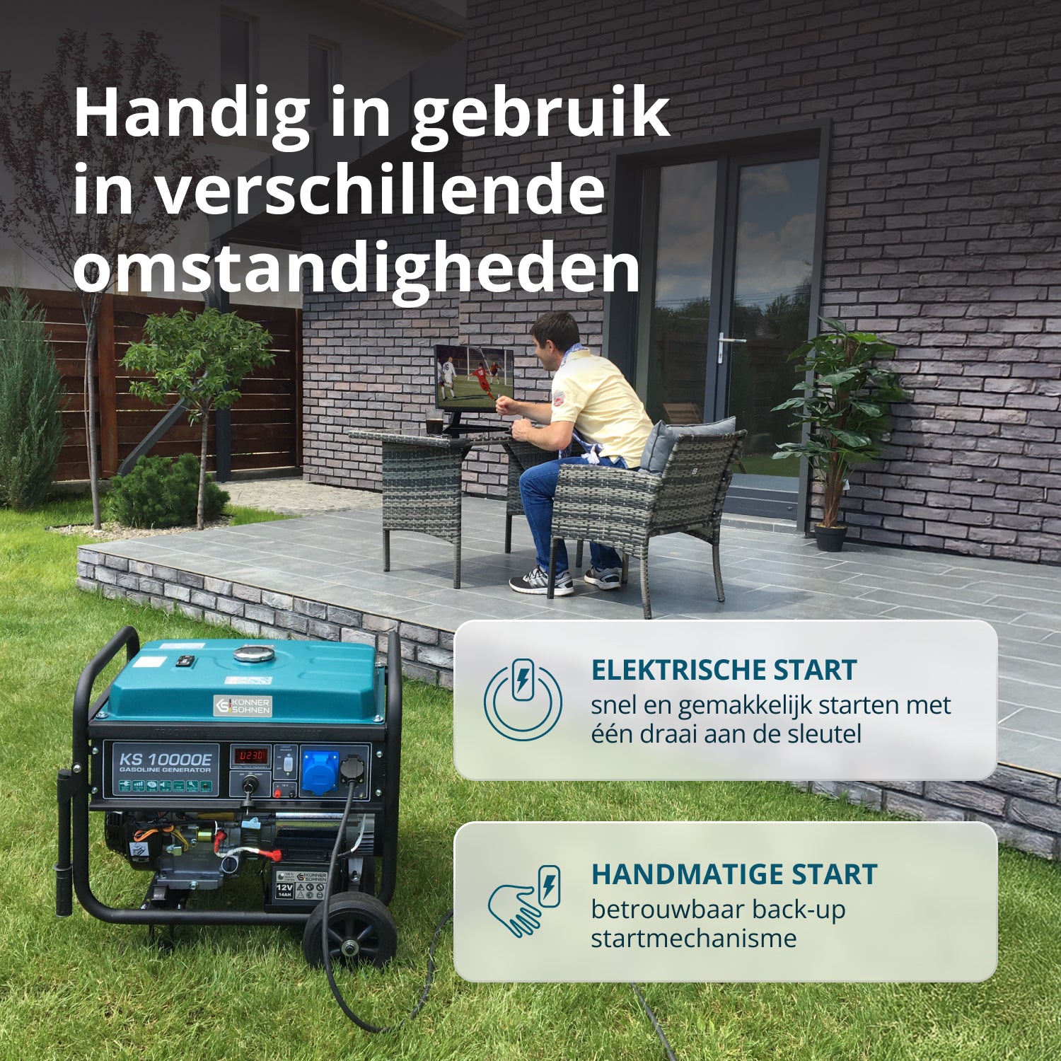 Bensinaggregat "Könner & Söhnen" KS 10000E