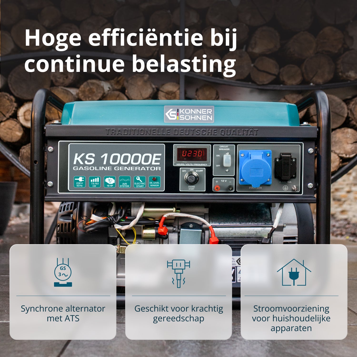 Bensinaggregat "Könner & Söhnen" KS 10000E