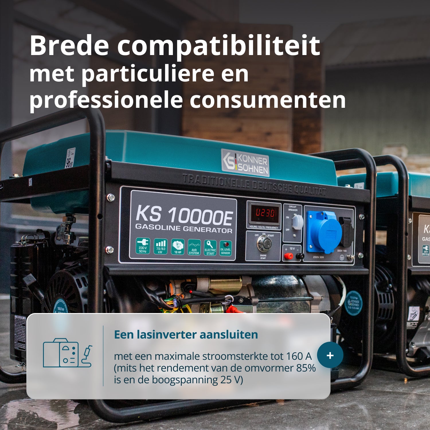 Bensinaggregat "Könner & Söhnen" KS 10000E