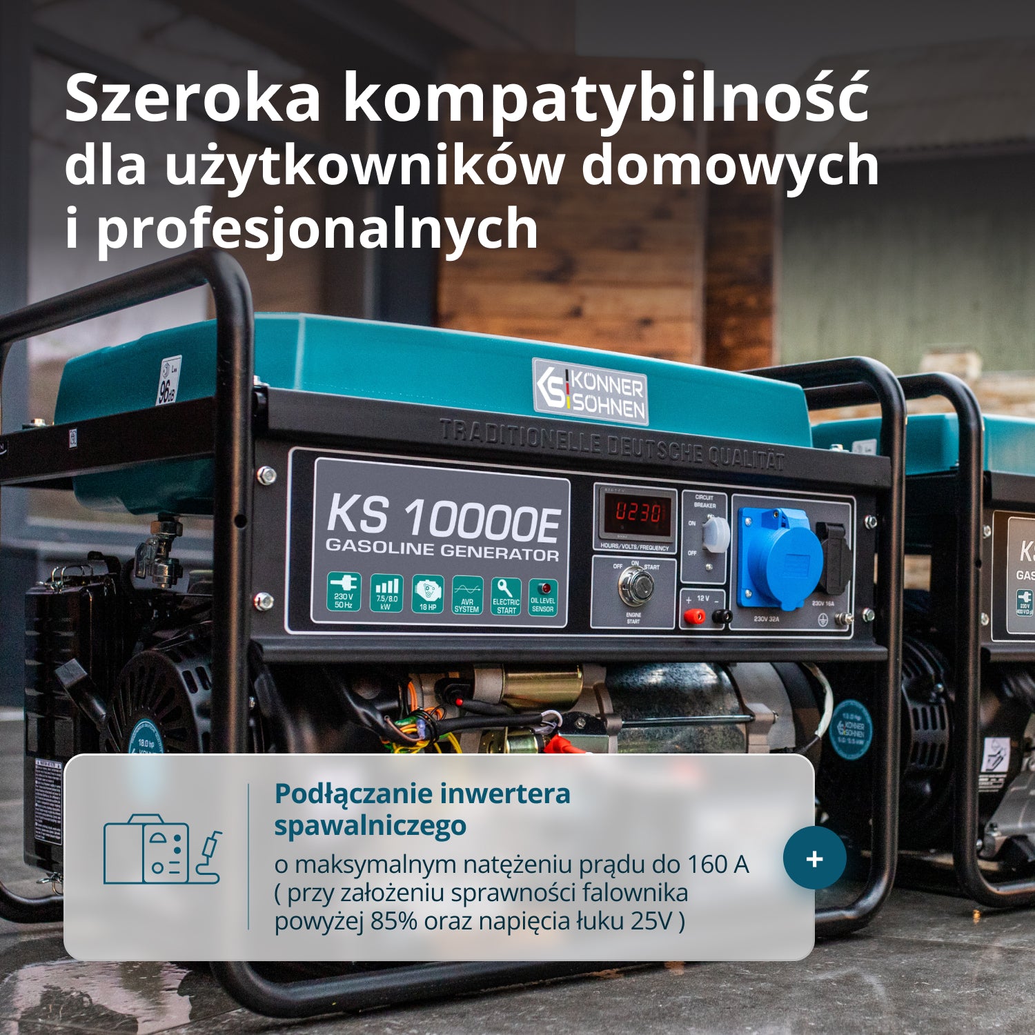 Generator benzynowy „Könner & Söhnen” KS 10000E