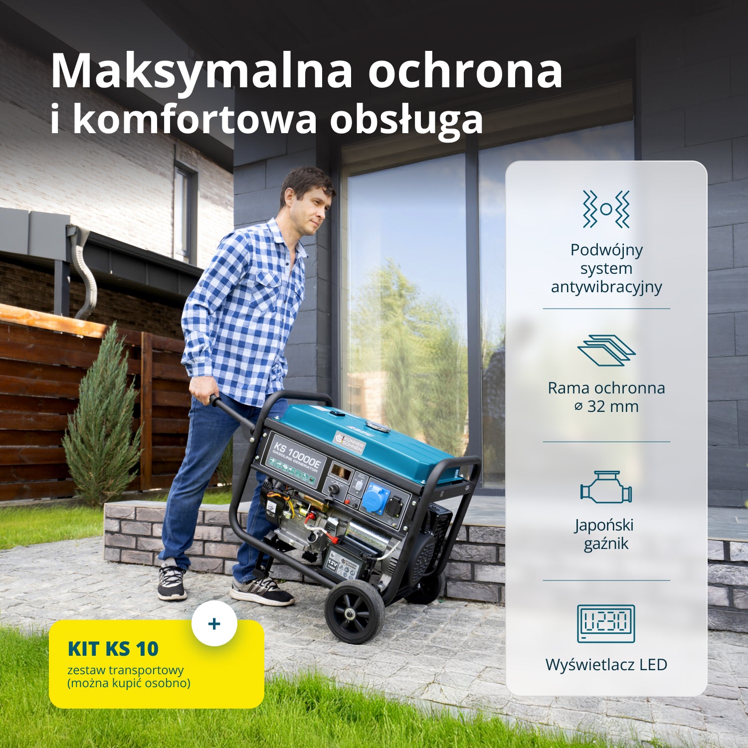 Generator benzynowy „Könner & Söhnen” KS 10000E