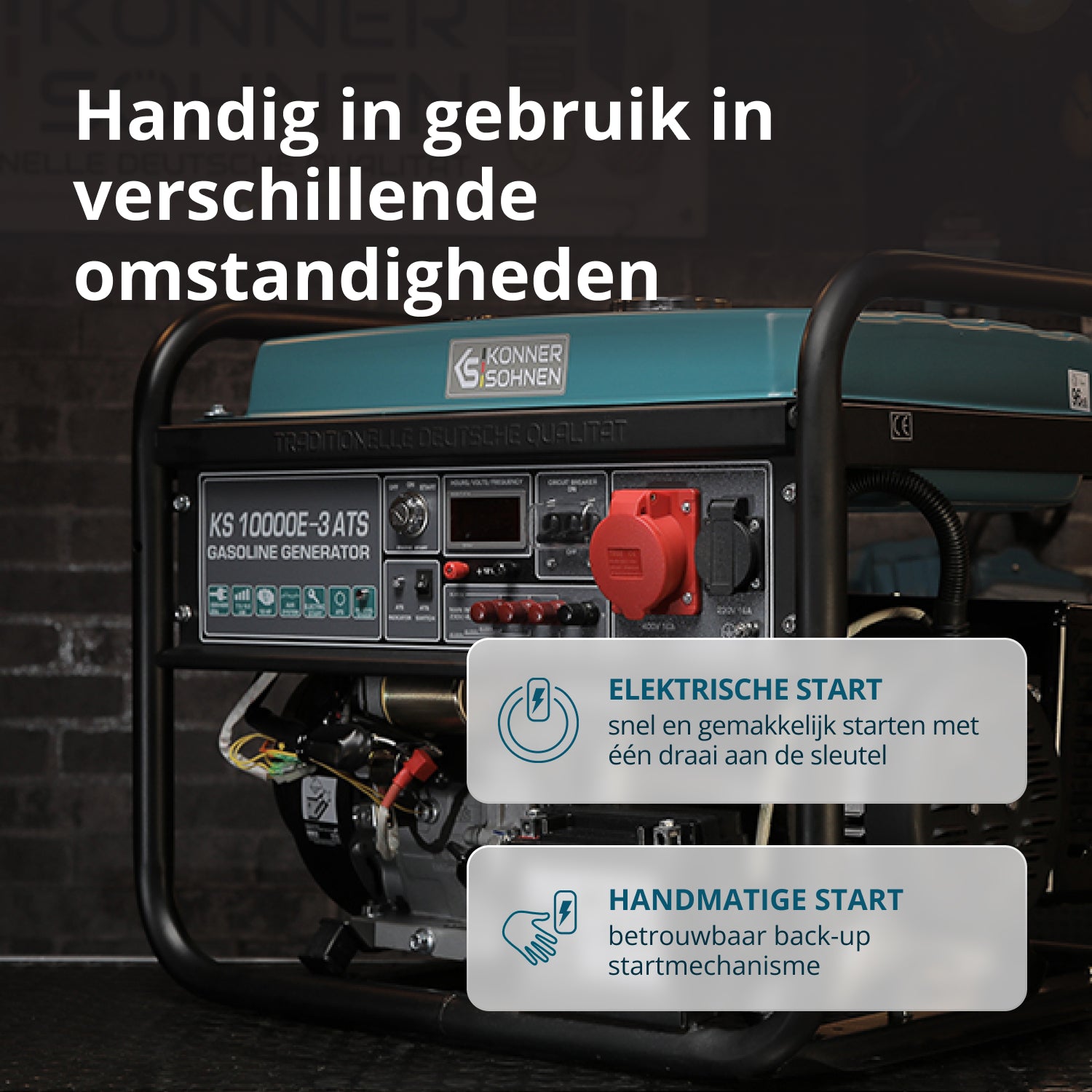 Benzingenerator "Könner & Söhnen" KS 10000E-3 ATS