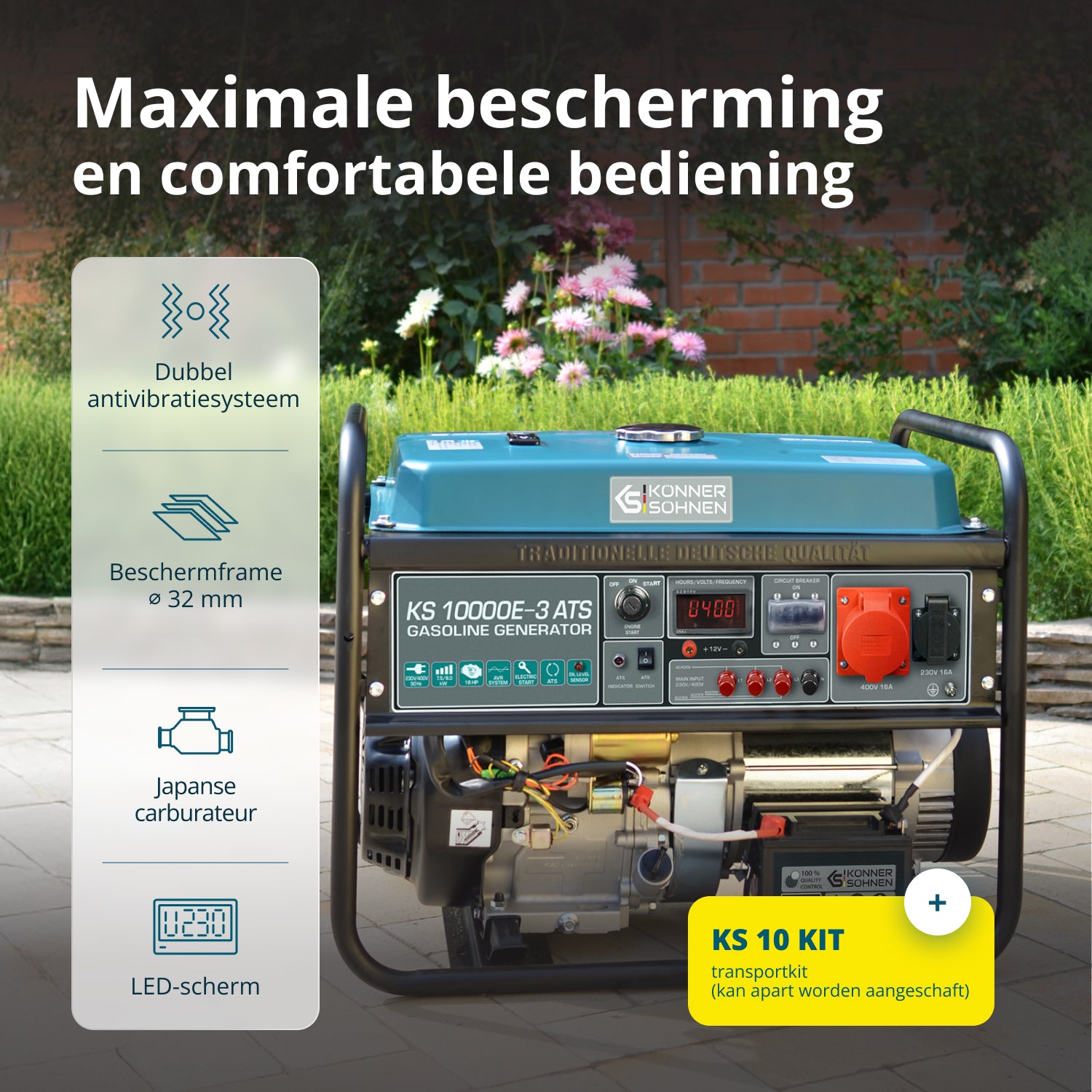 Benzingenerator "Könner & Söhnen" KS 10000E-3 ATS