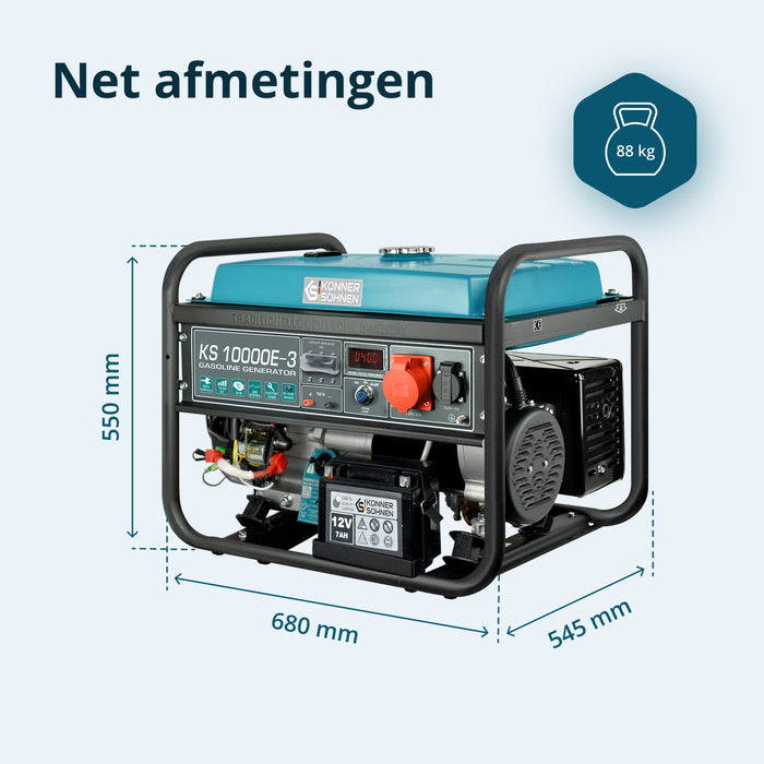 Benzingenerator "Könner & Söhnen" KS 10000E-3
