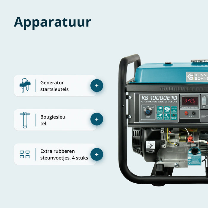 Gerador a gasolina "Könner & Söhnen" KS 10000E 1/3