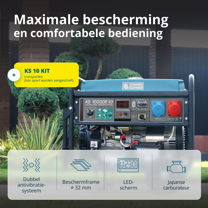 Gerador a gasolina "Könner & Söhnen" KS 10000E 1/3