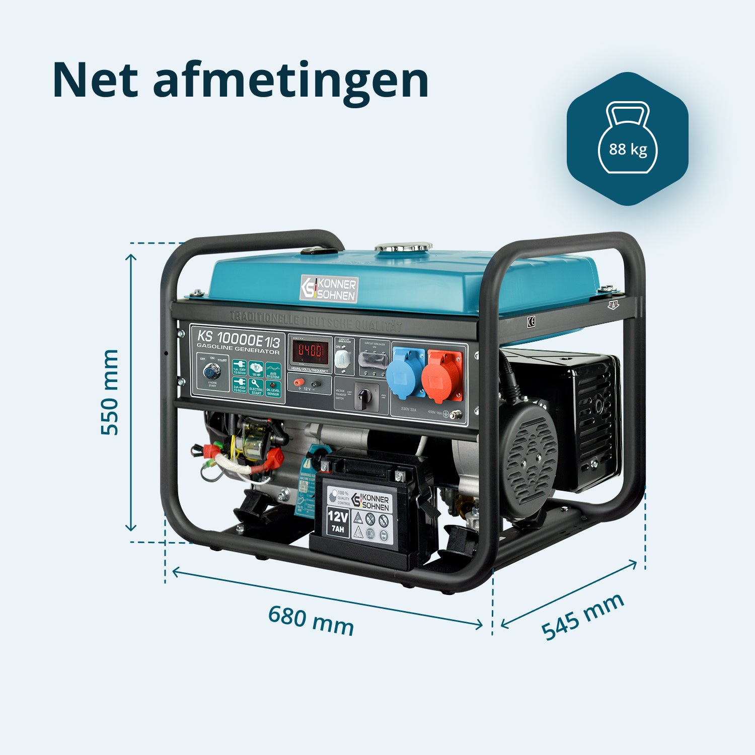 Benzingenerator "Könner & Söhnen" KS 10000E 1/3