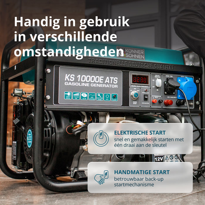 Benzinegenerator "Könner & Söhnen" KS 10000E ATS