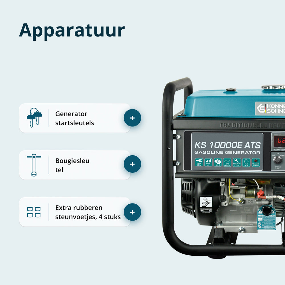 Benzinegenerator "Könner & Söhnen" KS 10000E ATS