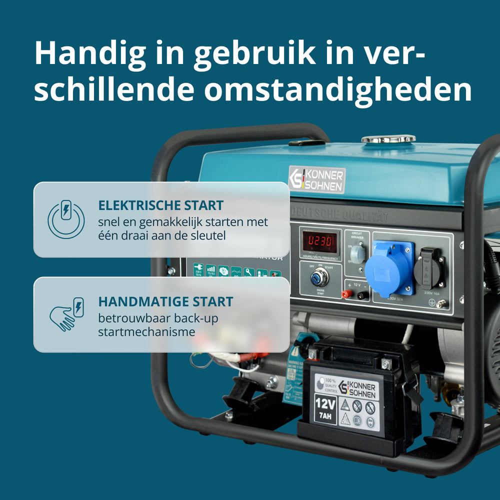 Generátor LPG/benzín "Könner & Söhnen" KS 10000E G