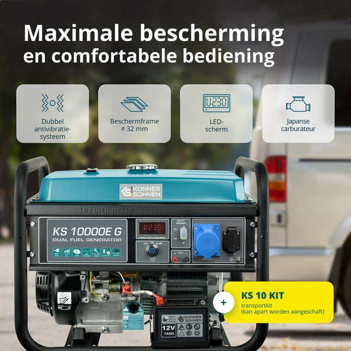 Generátor LPG/benzín "Könner & Söhnen" KS 10000E G
