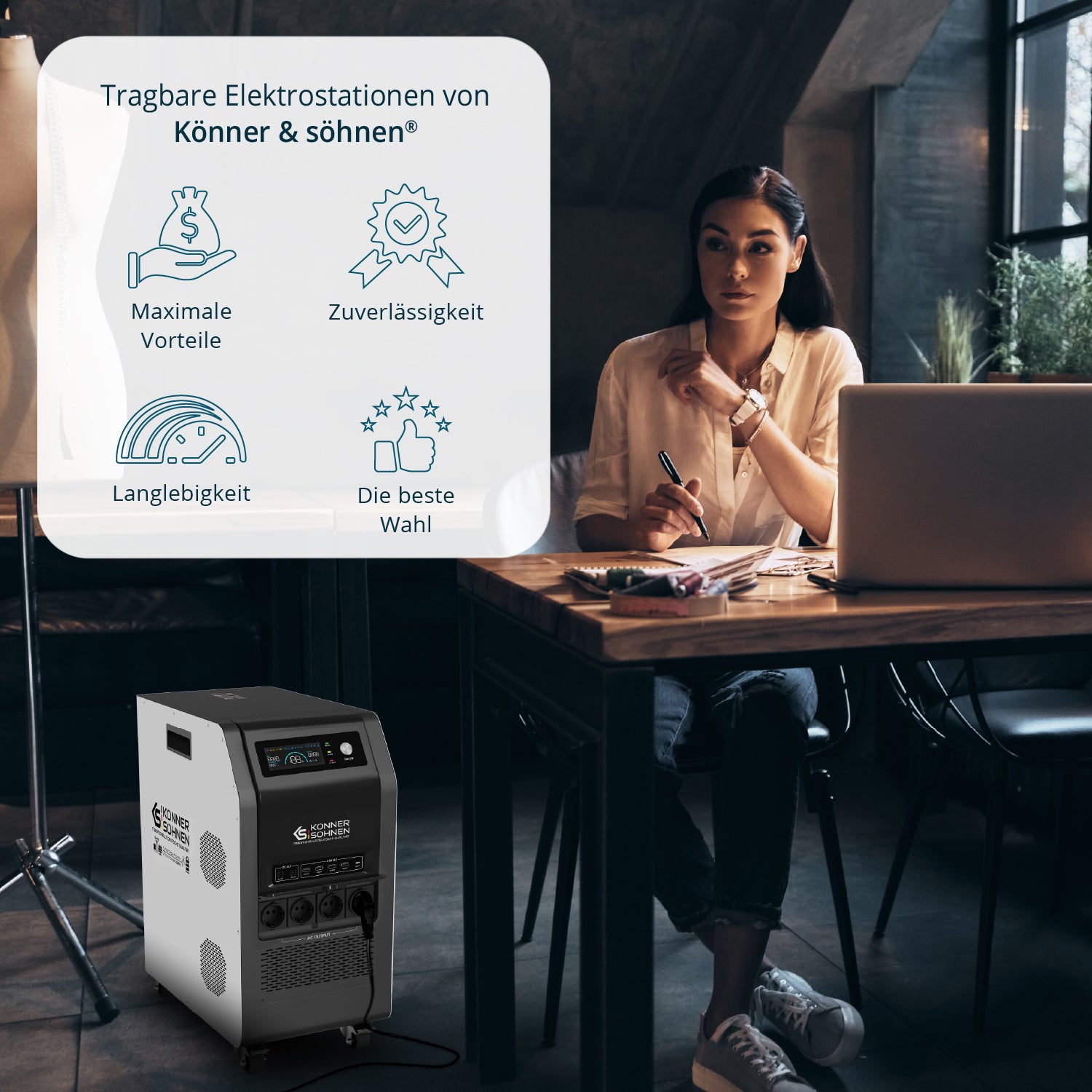 Tragbare 3-in-1-Stromstation KS 5200PS