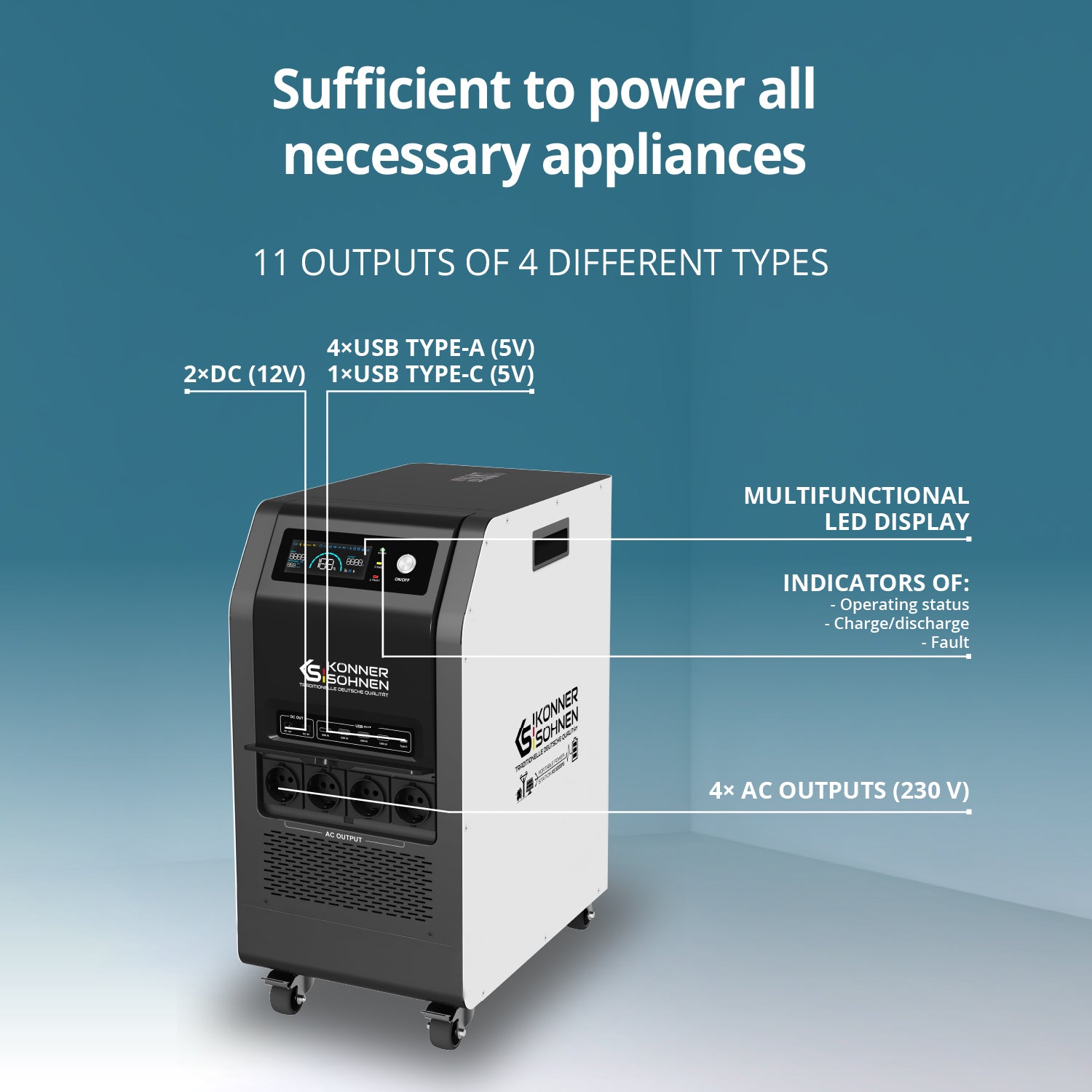 Portable Power Station 3-in-1 KS 5200PS