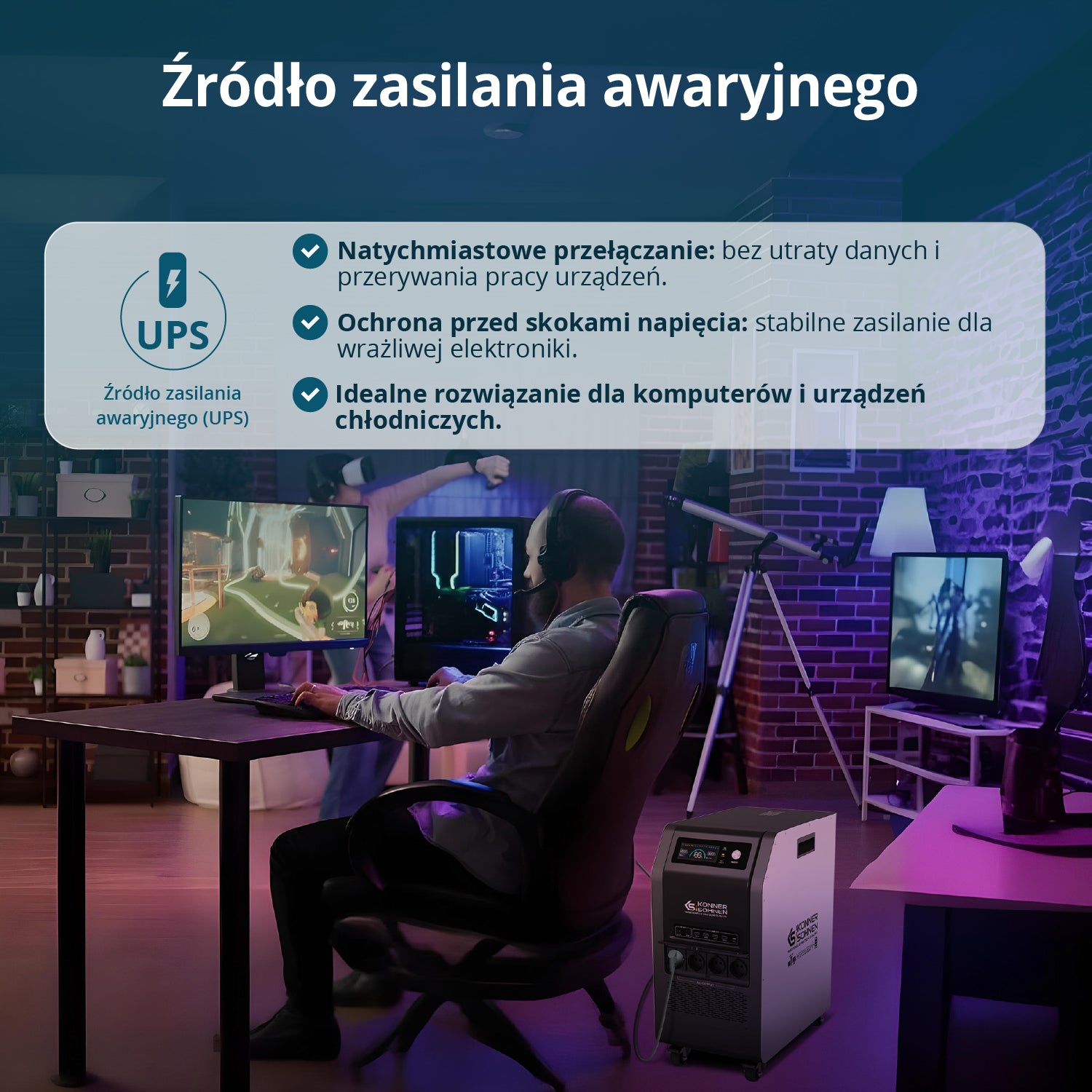 Przenośna stacja zasilania 3-w-1 KS 5200PS