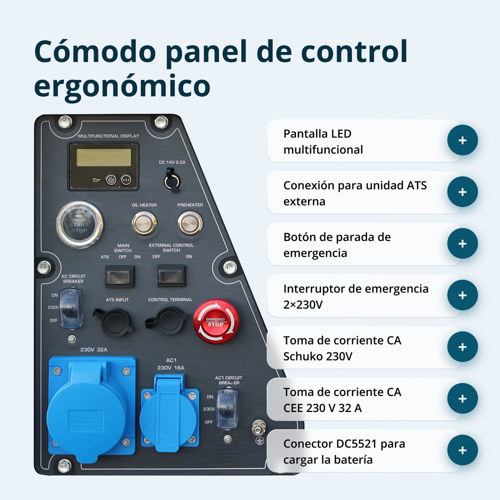Generador inverter diésel en carcasa insonorizada KS 6500iDE S ATSR