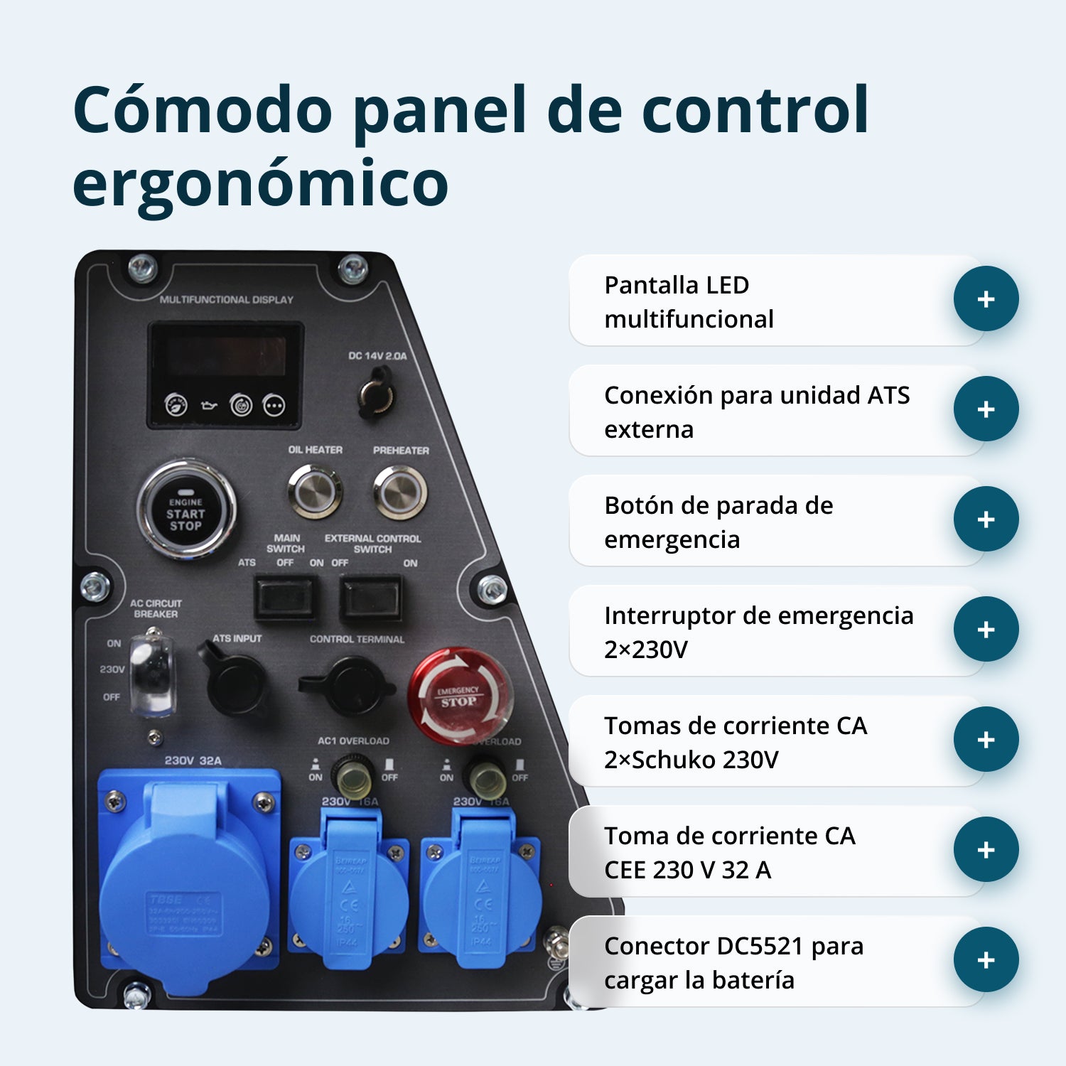 Generador inverter diésel en carcasa insonorizada KS 6500iDE S ATSR (Reacondicionado Bueno estado)