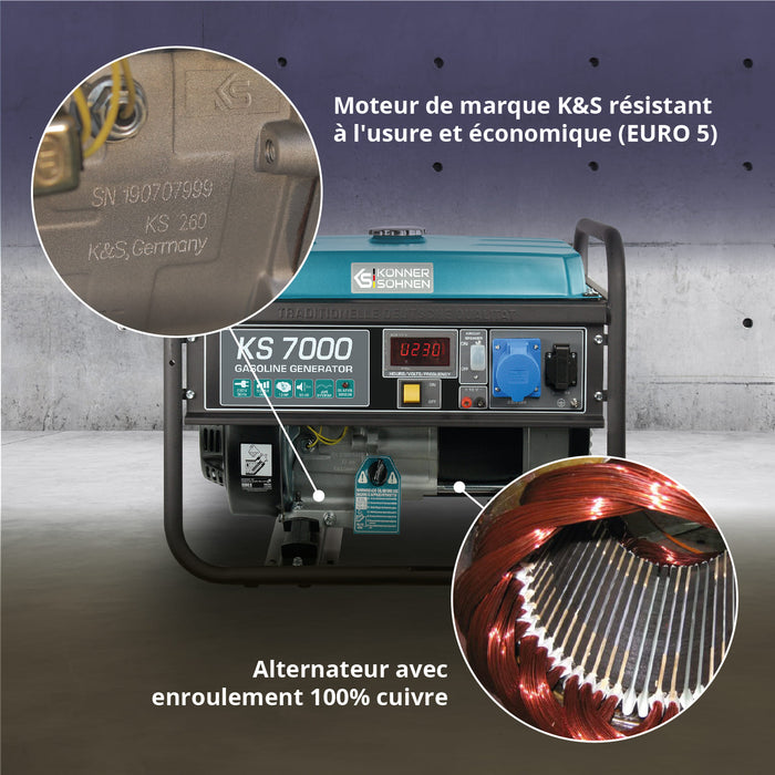 Groupe électrogène à essence "Könner & Söhnen" KS 7000