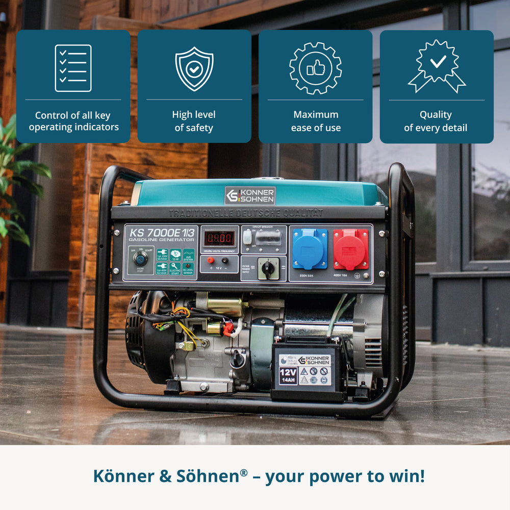 Generatore a benzina "Könner & Söhnen" KS 7000E 1/3