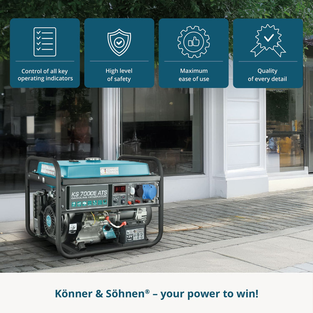 Бензинов генератор „Könner & Söhnen“ KS 7000E ATS