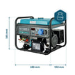 LPG/Benzine Generator "Könner & Söhnen" KS 7000E G thumbnail