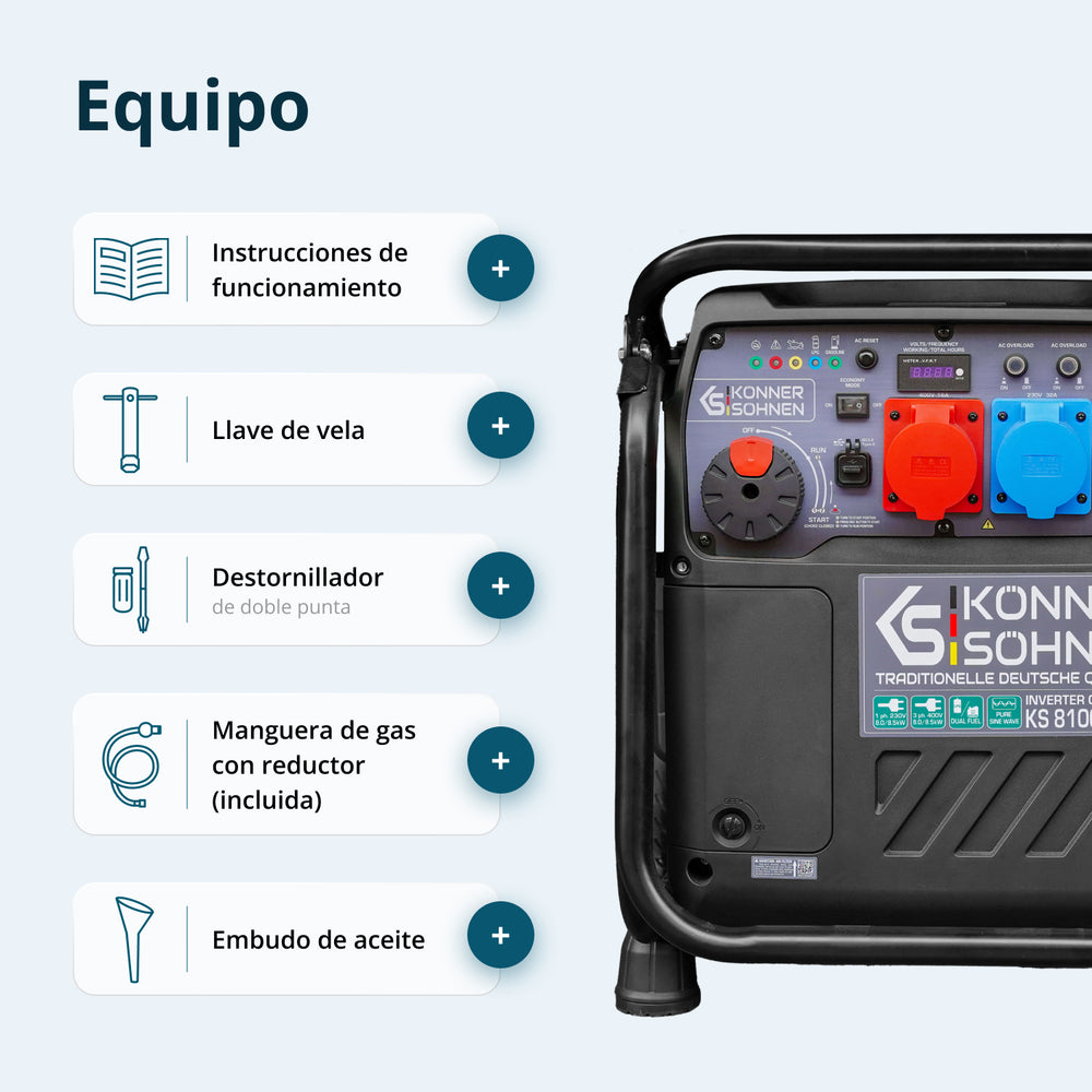Generador Inverter KS 8100iEG 1/3
