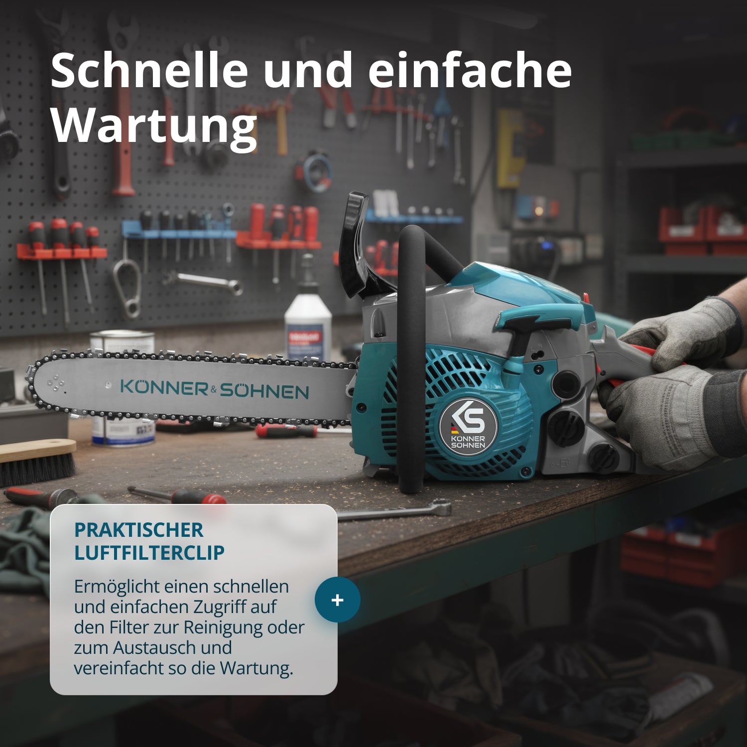 Benzin-Kettensäge KS CS18G-14C