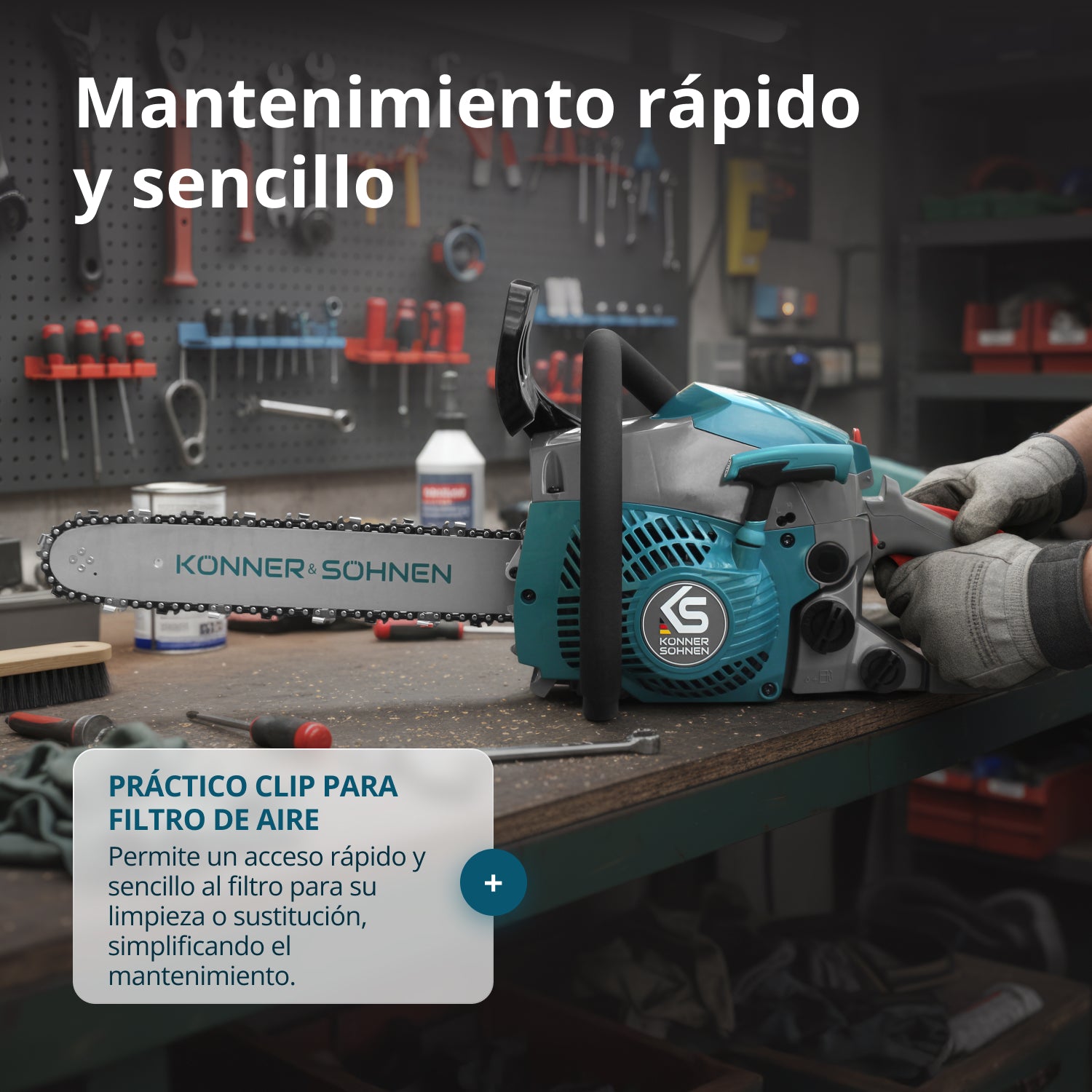 Motosierra de gasolina KS CS18G-14C