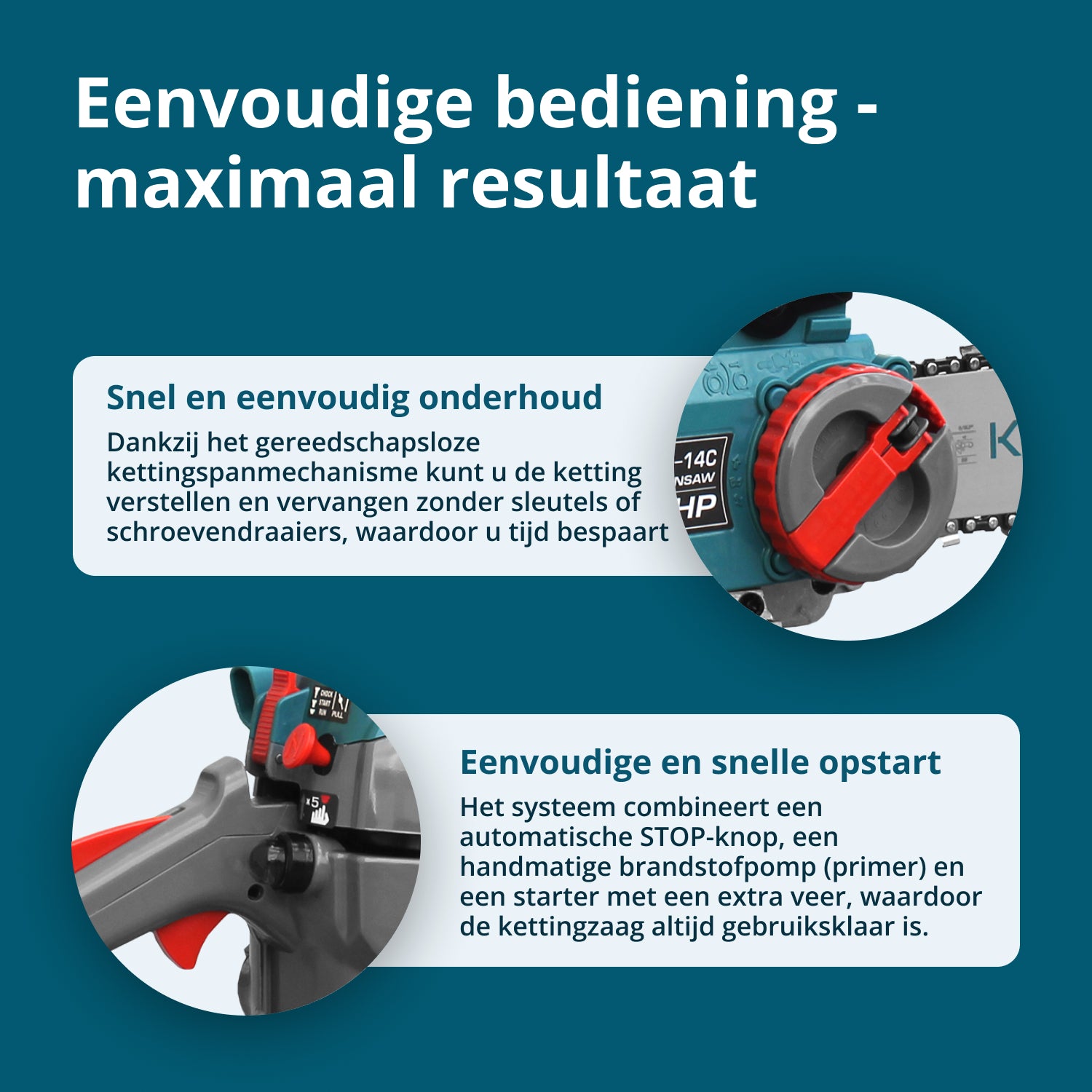 Βενζινοκίνητο αλυσοπρίονο KS CS18G-14C