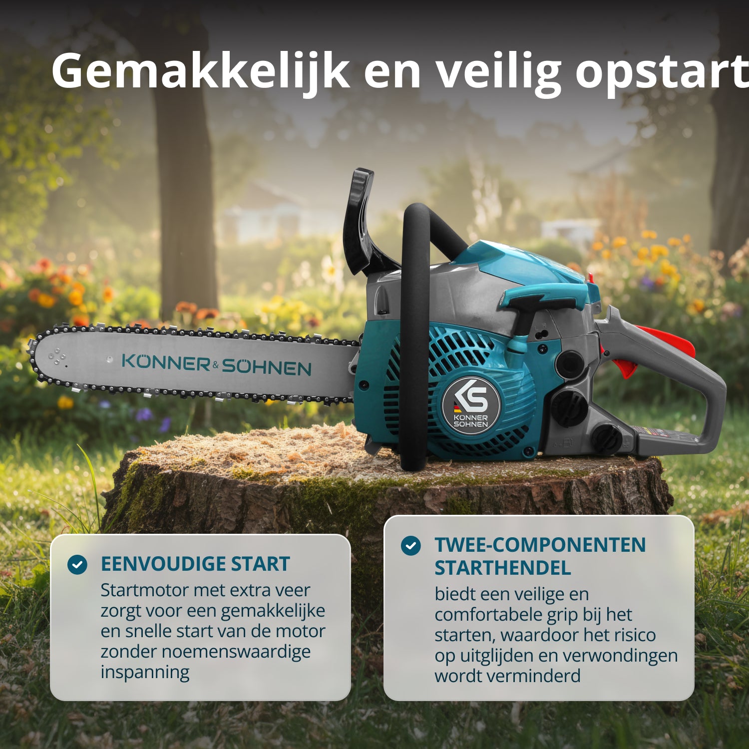 Βενζινοκίνητο αλυσοπρίονο KS CS18G-14C