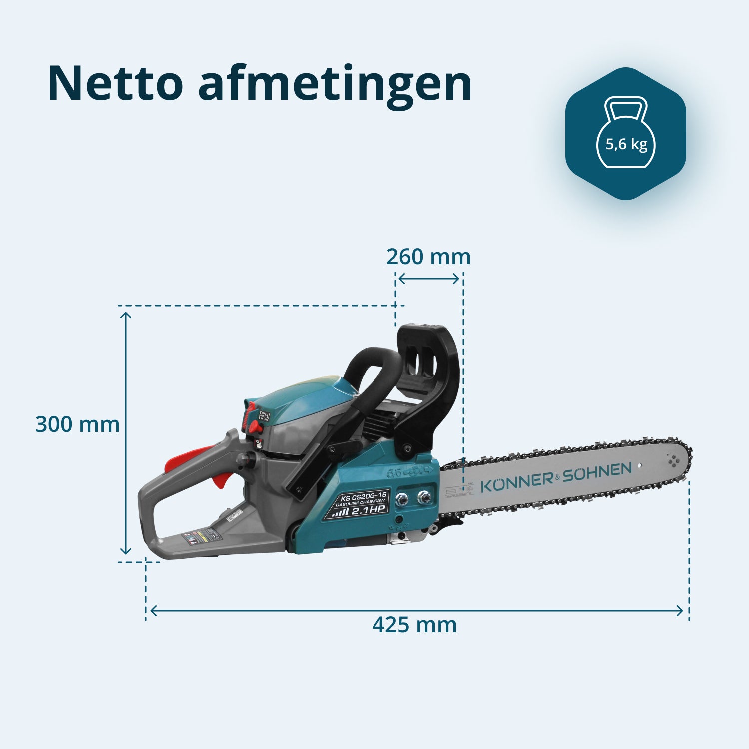 Βενζινοκίνητο Αλυσοπρίονο KS CS20G-16