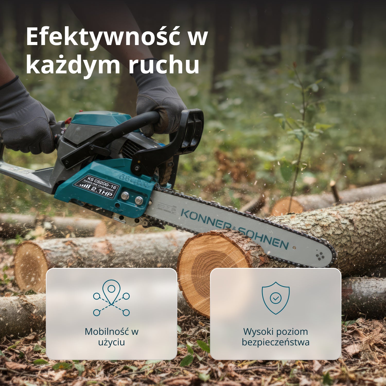 Benzinekettingzaag KS CS20G-16