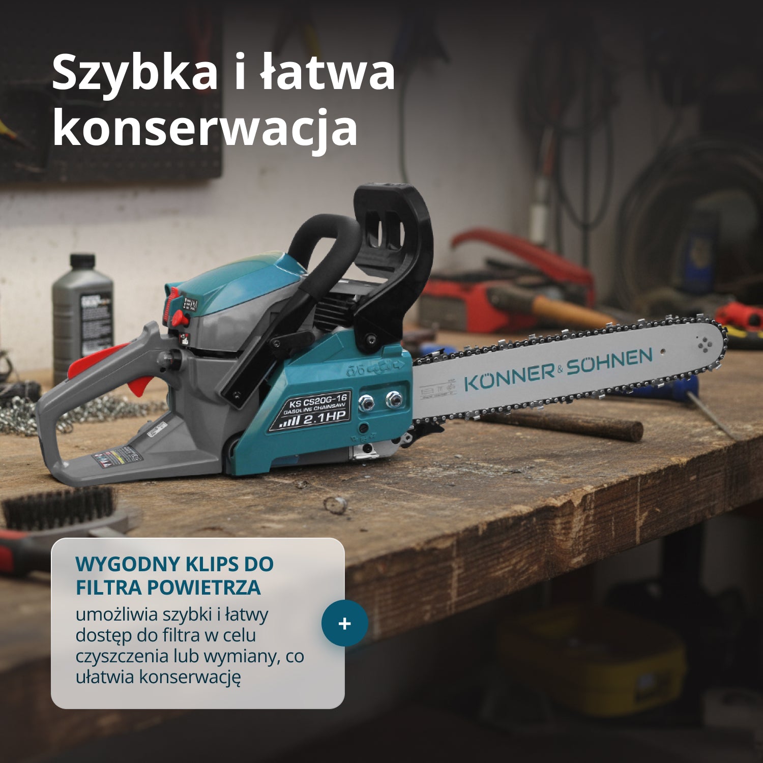 Benzinekettingzaag KS CS20G-16