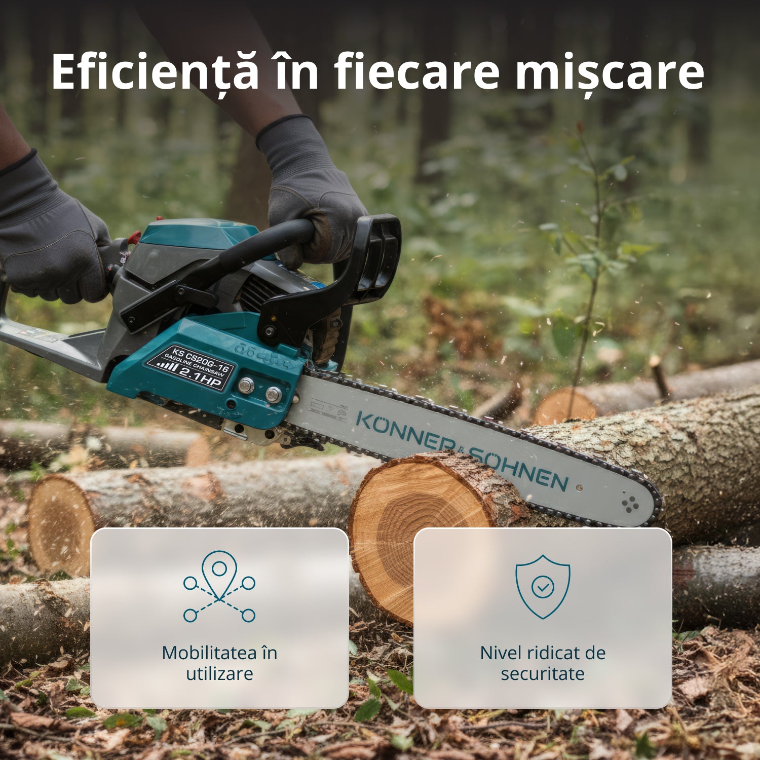 Benzinekettingzaag KS CS20G-16