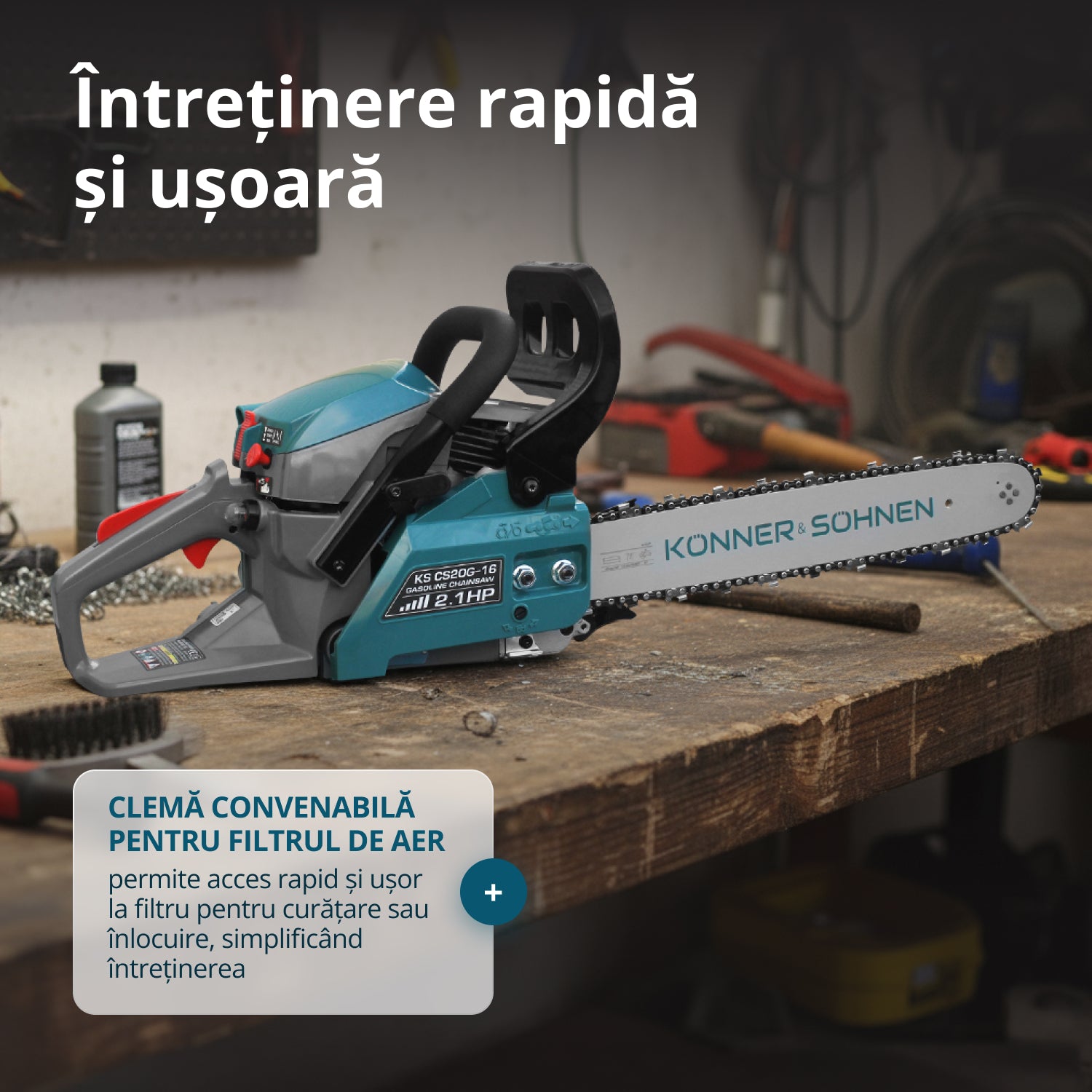 Benzinekettingzaag KS CS20G-16