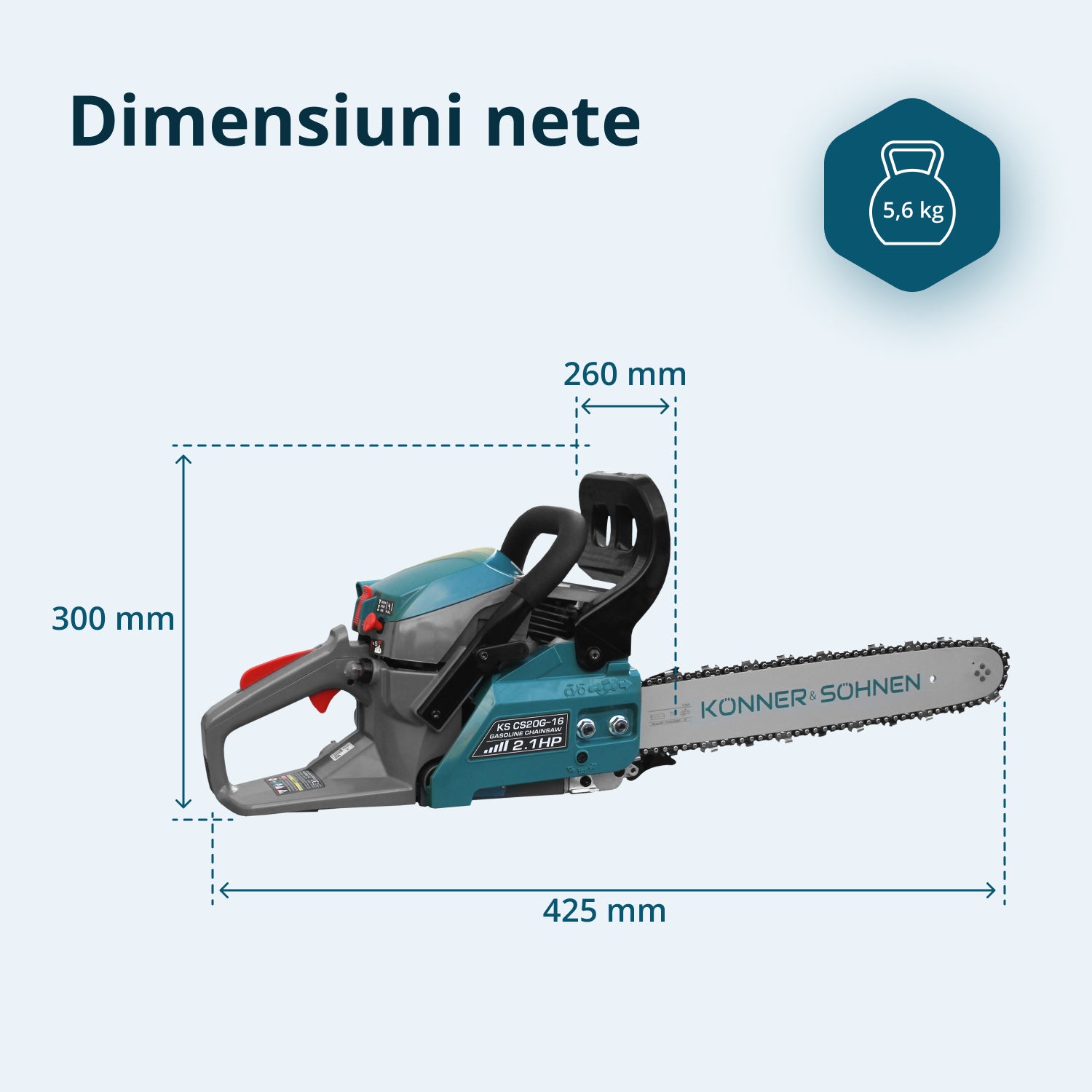 Benzinekettingzaag KS CS20G-16