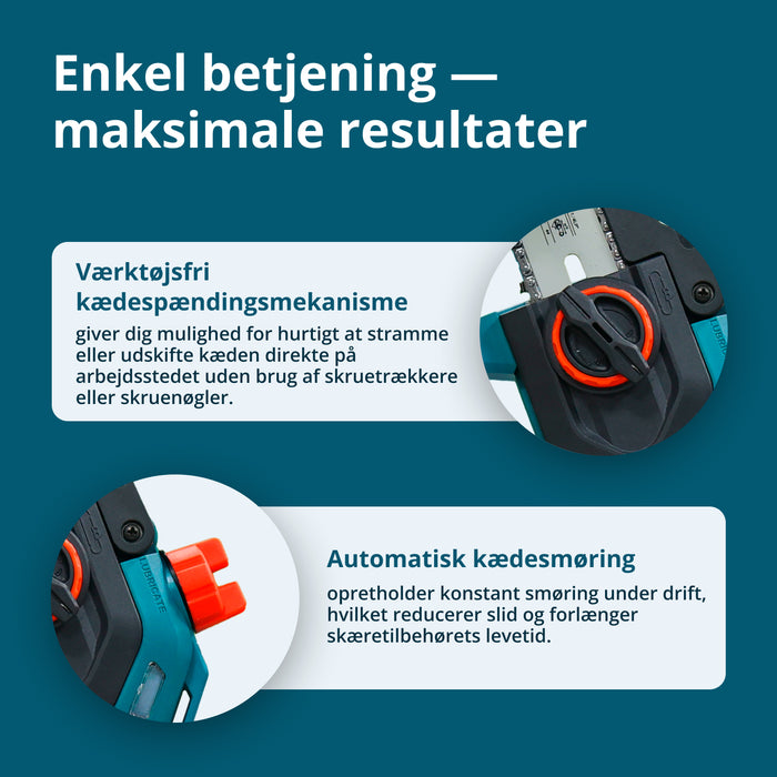 Ledningsfri Mini Kædesav KS MCS20V-8 CASE PLUS