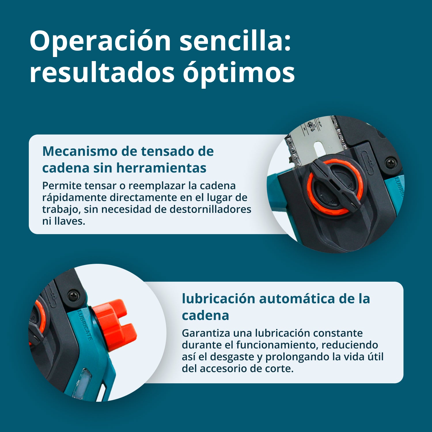 Snoerloze Mini Kettingzaag KS MCS20V-8