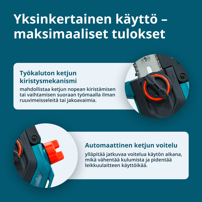 Johdoton Mini Moottorisaha KS MCS20V-8 CASE PLUS
